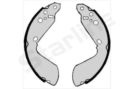 Тормозные колодки барабанные, к-кт. STARLINE BC 06890