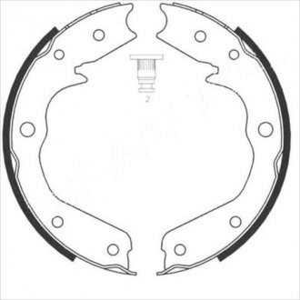 Тормозные колодки барабанные, к-кт. STARLINE BC 08970