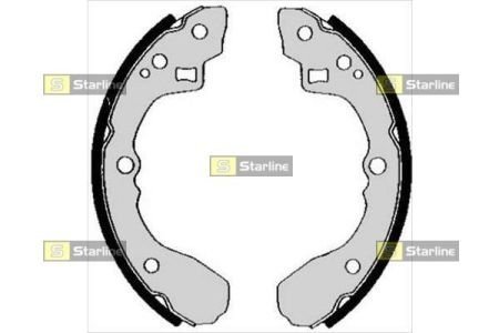 Тормозные колодки барабанные, к-кт. STARLINE BC 04840