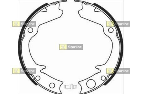 Тормозные колодки барабанные, к-кт. STARLINE BC 08360