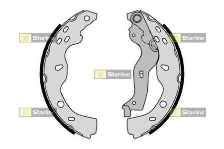 Тормозные колодки барабанные, к-кт. STARLINE BC 09190