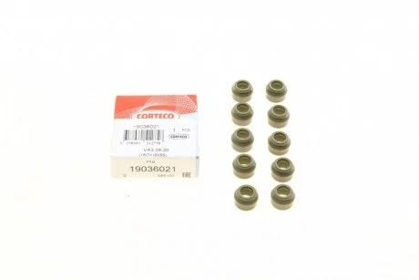 Сальник клапана (впуск/випуск) Audi/VW (8x10.8/14.2x10) (к-кт 10шт.) CORTECO 19036021