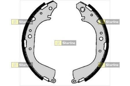 Тормозные колодки барабанные, к-кт. STARLINE BC 06710 (фото 1)