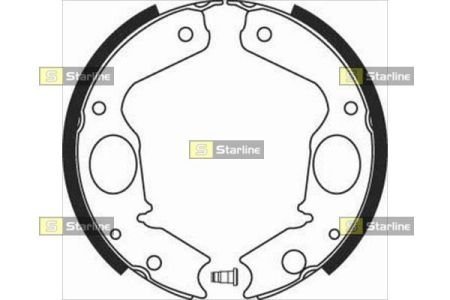 Тормозные колодки барабанные, к-кт. STARLINE BC 08350