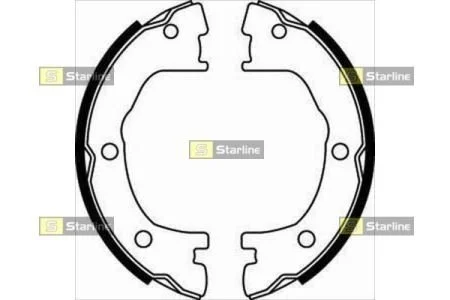 Гальмівні колодки барабанні STARLINE BC 07800