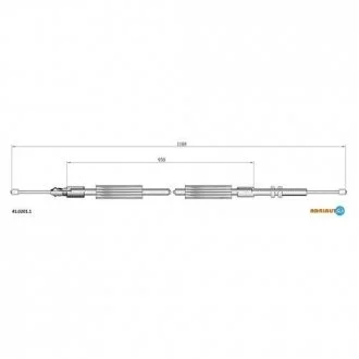 Трос ручного тормоза RENAULT SAFRANE ADRIAUTO 41.0201.1