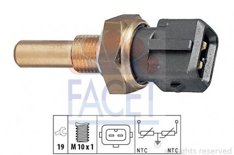 Датчик температури охолоджувальної рідини FACET 7.3229 (фото 1)