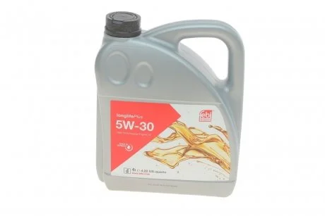 Олива Longlife Plus 5W30 (4L) (VW 504.00/507.00/MB 229.51) FEBI BILSTEIN 32946