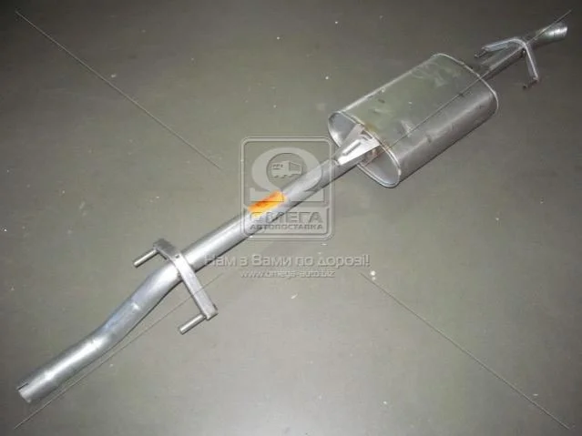 Глушник Mercedes Sprinter Алюмінізована сталь POLMOSTROW 13.169 (фото 1)