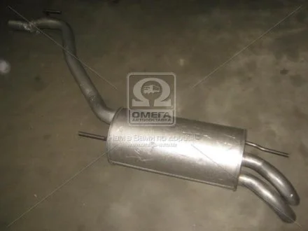 Глушник алюм. сталь, задн. частина VW Transporter T4 2.5TDi 96- POLMOSTROW 30.239