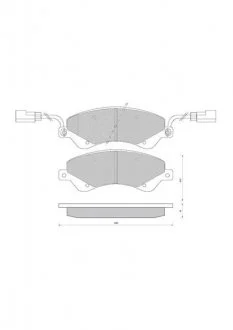 Гальмівні колодки дискові STARLINE BD S849P