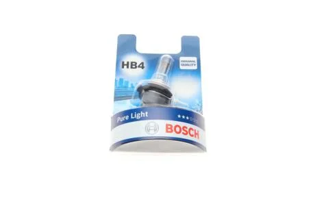 Лампочка Pure Light галоген HB4 (12 В, 51 Вт, тип гнізда: P22D) BOSCH 1 987 301 063