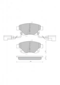Гальмівні колодки дискові STARLINE BD S850P