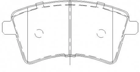 Гальмівні колодки дискові STARLINE BD S857P
