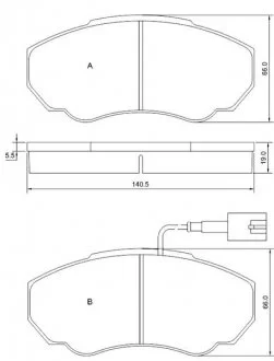 Гальмівні колодки дискові STARLINE BD S839P