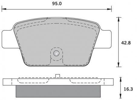 Гальмівні колодки дискові STARLINE BD S836P (фото 1)