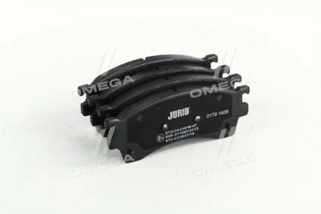 Колодка торм. диск. MAZDA 626 передн. Jurid 572434J