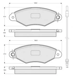Гальмівні колодки дискові STARLINE BD S085