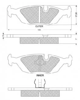 Гальмівні колодки дискові STARLINE BD S079