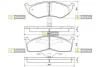 Колодки тормозные дисковые, к-кт. STARLINE BD S349 (фото 1)