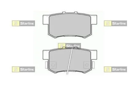 Колодки тормозные дисковые, к-кт. STARLINE BD S519