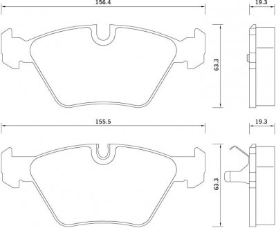 Колодки тормозные дисковые, к-кт. STARLINE BD S359 (фото 1)