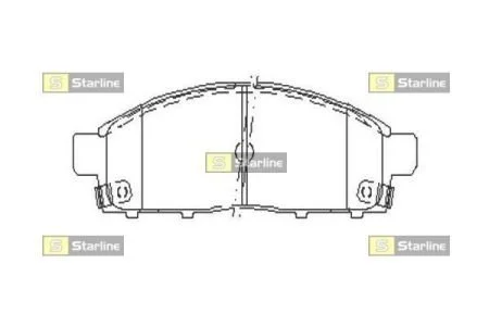 Гальмівні колодки дискові STARLINE BD S518