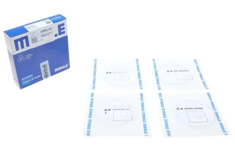 Кільця поршневі Citroen Berlingo 1.4i 96-11 (75.00mm/STD) (1.5-1.5-2.5) MAHLE / KNECHT 040 02 N0