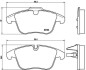 Комплект гальмівних колодок з 4 шт. дисків BREMBO P36 022 (фото 1)