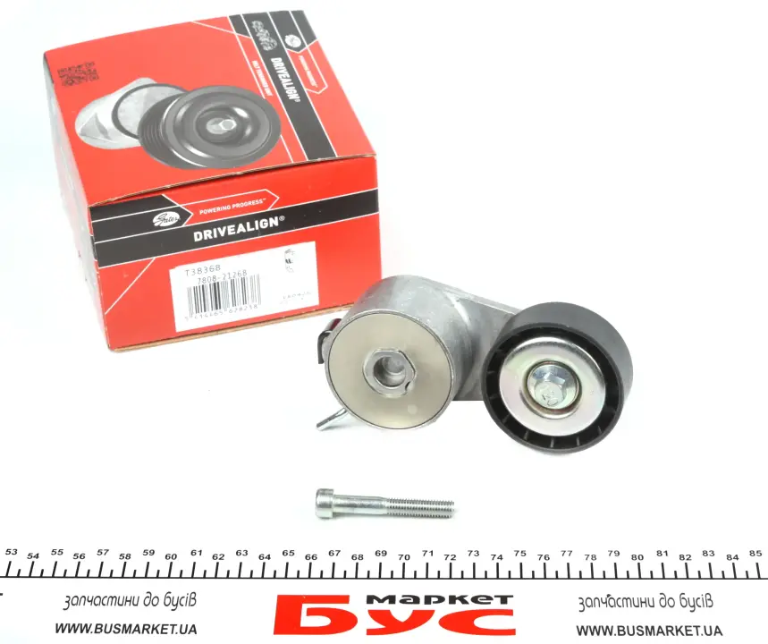 Натяжник ременя генератора Fiat Doblo 1.4 05- Gates T38368 (фото 1)