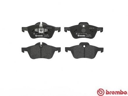 Комплект гальмівних колодок з 4 шт. дисків BREMBO P06 030