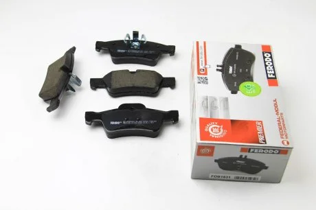 Комплект гальмівних колодок з 4 шт. дисків FERODO FDB1831