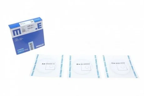 Кільця поршневі Renault Kangoo 1.5DCI -01 (76.50mm/+0.5) (2-2-2.5) MAHLE / KNECHT 022 01 N2