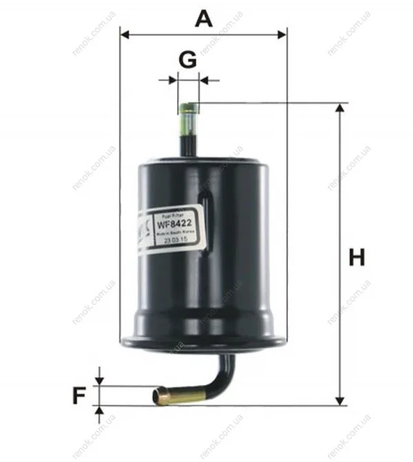 Фильтр топл. /PM912/4 (пр-во WIX-Filtron) WIX FILTERS WF8422 (фото 1)