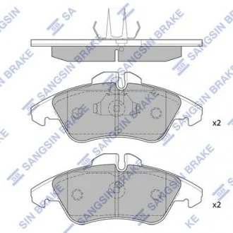 Колодки тормозные передние VW LT28-46 (-06) Hi-Q (SANGSIN) SP1273A