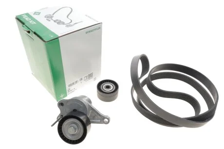 Комплект ременя генератора Opel Vivaro 2.0CDTI 06-/Renault Master 2.3dCi 10- (7PK1973) INA 529 0317 10