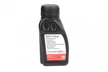 Жидкость тормозная DOT4 Plus (250мл) FEBI BILSTEIN 26748