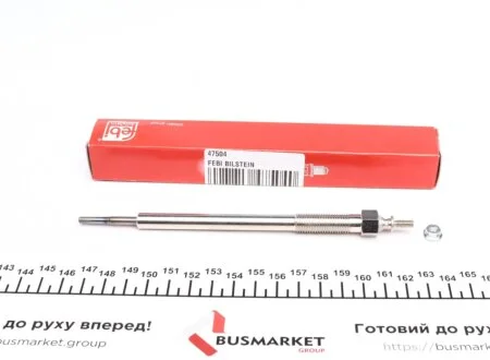 Свічка розжарювання Mitsubishi L200/Pajero IV 2.5DI-D/3.2DI-D 05- (11V/166mm M10x1.25) FEBI BILSTEIN 47504