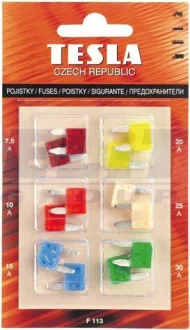 Набор предохранителей MINI 12 шт. TESLA F 113