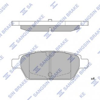 Кт. Тормозные колодки дисковые SANGSIN Hi-Q (SANGSIN) SP1476