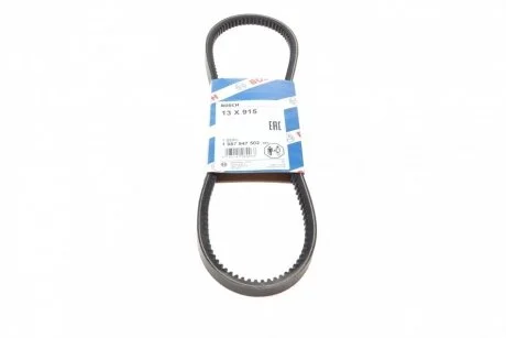 Ремінь генератора Audi 100/200/80/90 82-96 (13x915) BOSCH 1 987 947 502