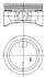 Поршень в комплекті на 1 циліндр, 2-й ремонт (+0,50) KOLBENSCHMIDT 94912620 (фото 1)