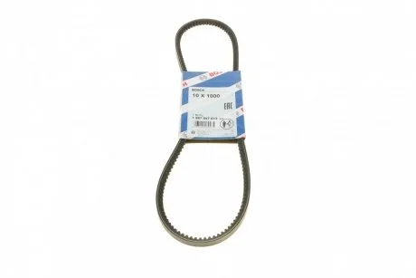 Ремінь генератора Ford Transit 2.5D 88-92/Toyota Land Cruiser 4.2D 90-/Volvo 240/960 86-93 (10x1000) BOSCH 1 987 947 613
