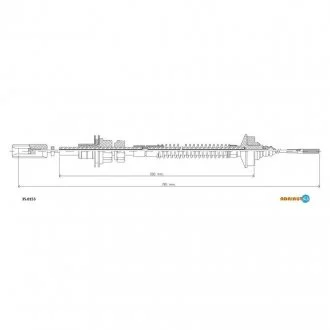 Трос сцепления PEUGEOT 605 ADRIAUTO 35.0153