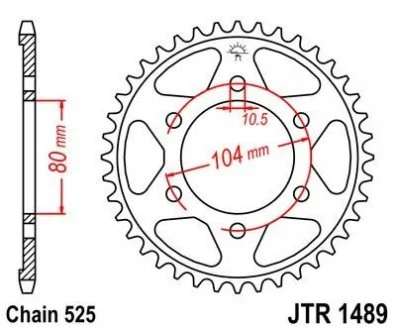 Зірка 41зуб. ZX-9R`02- JT JT MOTO 114-563-41