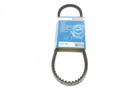 Ремінь генератора VW Jetta/Passat 1.6/1.9TD/D 80-93/Peugeot 305/604 1.5-2.5D 77-86 (10x740) BOSCH 1 987 947 685