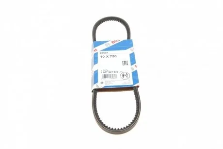 Ремінь генератора клиновий VW Caddy/Golf III/IV/Passat 1.6 91-99 BOSCH 1 987 947 632