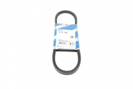 Ремінь генератора Fiat Tipo/Mitsubishi Pajero 2.0i/2.6 83- (13x750) BOSCH 1 987 947 648