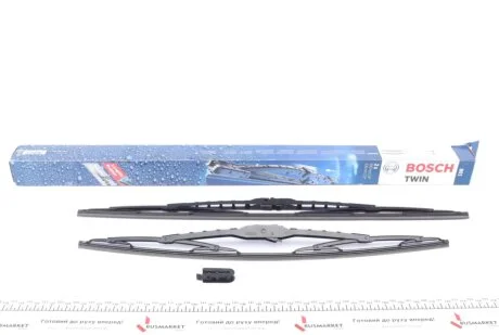 Щітки склоочисника (600/530мм) VW T5 1.9/2.0 TDI 06-15 BOSCH 3 397 001 801