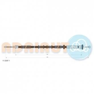 Трос ручного гальма ADRIAUTO 11.0297.1
